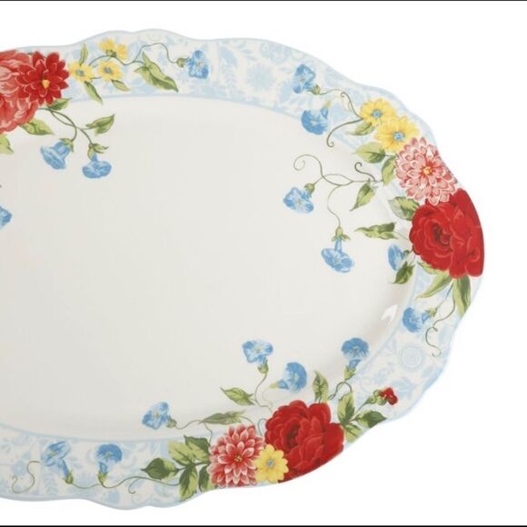 Last one - The Pioneer Woman large 21 inch Sweet Rose Platter - Picture 5 of 6